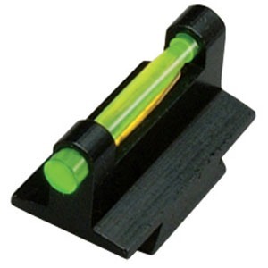 .380" HIVIZ-kuituoptiikkatähtäin tarjoaa kuusi vaihdettavaa valoputkea, jotka parantavat tähtäystä kaikissa valaistusolosuhteissa.