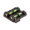 HIVIZ LITEWAVE takasiteet tarjoavat erinomaisen kestävyuden ja kirkkauden, ja ne sopivat 9mm, .40 S&W ja .357 Sig malleihin. Mukana punaisia, vihreitä ja mustia LitePipeja.