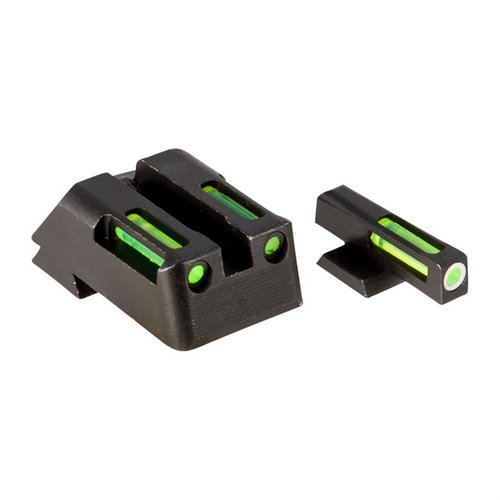 HIVIZ LiteWave H3™ - erinomaiset yö- ja päiväsuojat, kirkkaat vihreät ja oranssit viivat, teräksiset rakenteet, helppo asennus 1911-pistooleihin.
