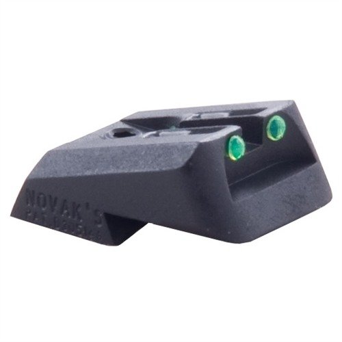 Novak 1911 Fiber Optic Rear Sights maksimoivat valonkeruukykyjään, tarjoten kirkkaan näkyvyyden hämärässä ja räätälöitävän kolme pistettä -järjestelmän.