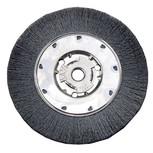 MONITOR MATTE & CARDING WHEELS, 1/2" ARBOR tarjoaa tehokasta karhennusta ja kevyttä mattausta, mutta ei poista ruostetta tai likaa. Huomioi metallien välinen saastuminen.