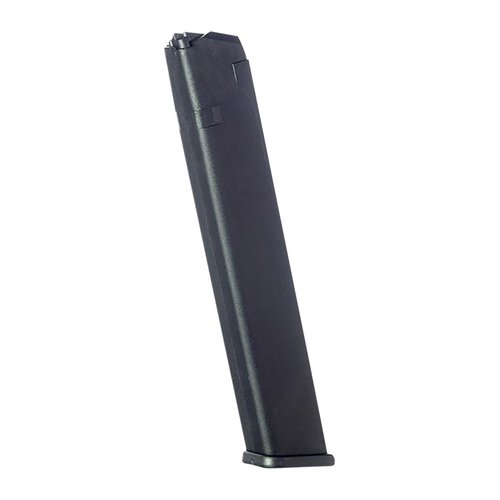 Laadukkaat 32-luodin polymeri-magasiinit Glock® 17/19/26:lle tarjoavat kestävyyttä, suurentuneen kapasiteetin ja luotettavan toiminnan.