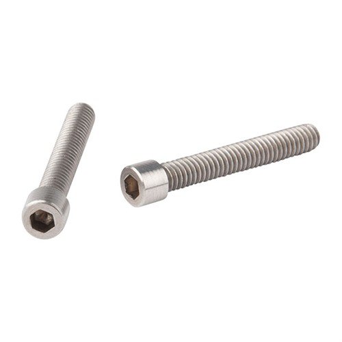 Power Customin ruostumattomasta teräksestä valmistetut Allen Head Barrel Screws kiinnittävät piipun vastaanottimeen V-Blockin avulla. Pakkaus sisältää 2 ruuvia ja 5/32" allen avaimen.