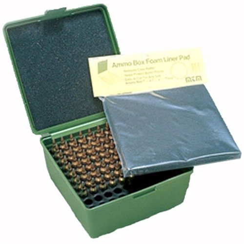 AMMO BOX FOAM LINER suojaa ammuksiasi ja estää niitä kolisemasta. Leikattava vaahtomuovi pitää lataukset järjestyksessä ja suojaa luotien kärkiä.