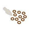 O-RING REPLACEMENT KITS sisältää kolme eri kokoa O-renkaita, asennustyökalun ja vararengasratkaisut Sinclairin bore guideille ja muille tarvikkeille.
