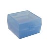 MTM CASE-GARD FLIP TOP RIFLE AMMO BOX 223-RUGER 6X47 100 ROUND BLUE