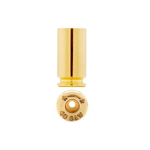 Starline 40 S&W BRASS tarjoaa korkealaatuista suoraa seinäbrassia, joka on suosittu huipputason pistooliampujien keskuudessa. Pakattu 100 kpl pusseihin.