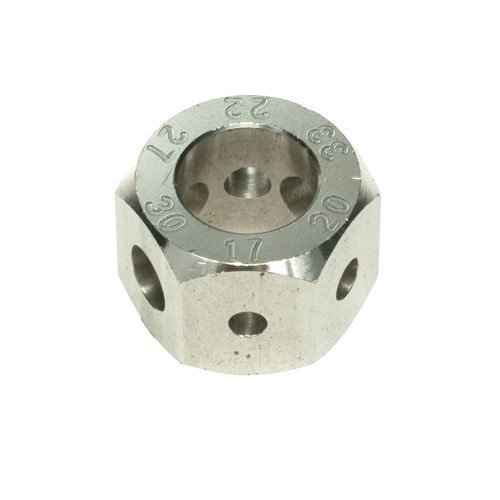 SINCLAIR HEX STYLE BULLET COMPARATORS tarjoavat tarkan mittauksen ja syvyyssäädön, valmistettu ruostumattomasta teräksestä, 17-338 kaliipereille.