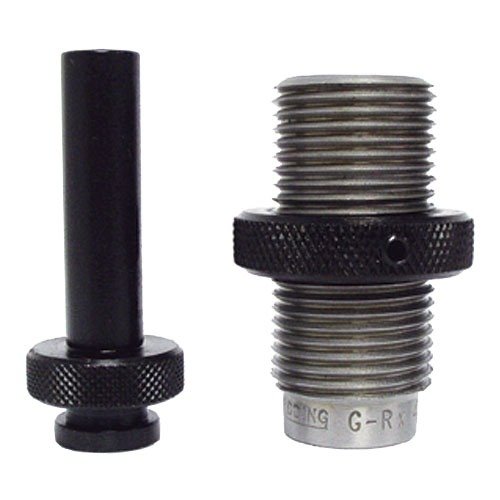 Redding GRX Push Thru Base Sizing Die poistaa tehokkaasti 40 S&W patruunoiden peräpään pullistumat, mahdollistaen brassin palauttamisen käyttöön.
