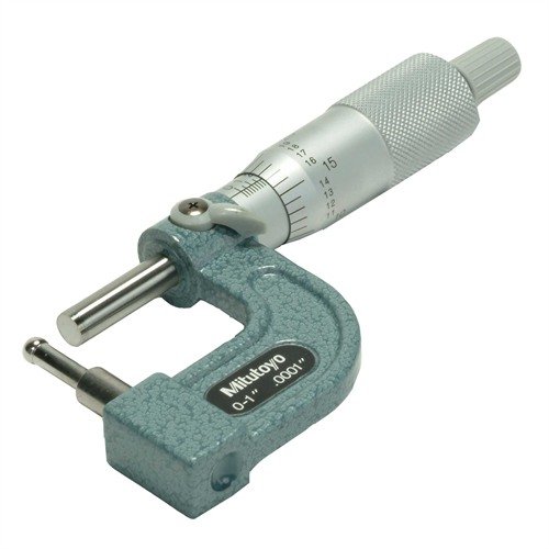 Mitutoyon Ball Style Micrometer mittaa seinämäpaksuuksia tarkkuudella .0001". Kestävä karbidipäällyste ja helppolukuiset asteikot tekevät siitä erinomaisen työkalun.