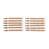 Dozen Pack Bronze Rifle Brushes tarjoavat tehokkaan puhdistuksen 6MM kaliiperin aseille. Kestävä rakenne ja 8-32M kierre tekevät niistä erinomaisen valinnan.