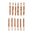 SINCLAIR INTERNATIONAL BRONZE RIFLE BORE BRUSH, 50 CALIBER, 8-32M, 12 PACK