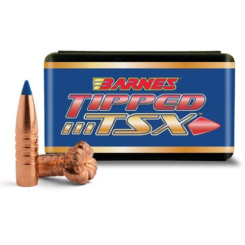 TIPPED TSX® 30 CAL (.308") - kaikki kuparirakenteen edut, polymer tip nopeuttaa laajentumista, syvempi läpäisy ja erinomainen tarkkuus.