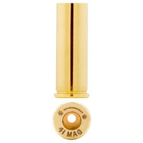 Starline 41 REMINGTON MAGNUM BRASS tarjoaa huippulaatuista suoraa seinäbrassia, joka on valinta ammattilaisampujille. Pakattu 100 kappaleen pusseihin.