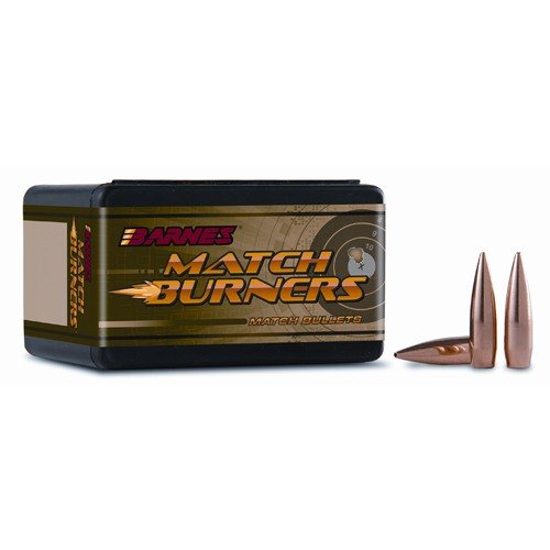 Barnes Match Burner 22 Cal (.224") HP FB 52G - kilpailukykyiset lead core match-grade kuulat, täydellinen tarkkuusammuntaan ja kilpailuihin.