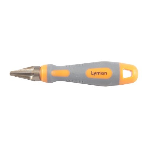LYMAN VLD CHAMFER/REAMER TOOL poistaa terävät reunat patruunan suulta, mahdollistaen VLD-patruunoiden tarkkuuden ja sujuvan lataamisen ergonomisella kahvalla.