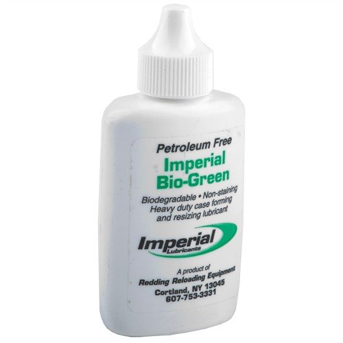 Reddingin IMPERIAL BIO-GREEN CASE LUBE on tehokas, täysin biohajoava ja uusiutuva lube, joka ei tahria messinkiä ja puhdistuu helposti ultrasonisessa puhdistimessa.