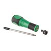 FLASH HOLE DEBURRING TOOL poistaa tehokkaasti valmistuksen aikana syntyneet burrit, mikä parantaa sytytystä ja takaa tarkan kohdistuksen 6mm pilotin avulla.
