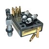 Reddingin Premium Deluxe Die Set 260 Remington tarjoaa tarkkuutta ja sujuvuutta, sisältäen Carbide Size -painikkeen ja Bullet Micrometer Seating Die -toiminnon.