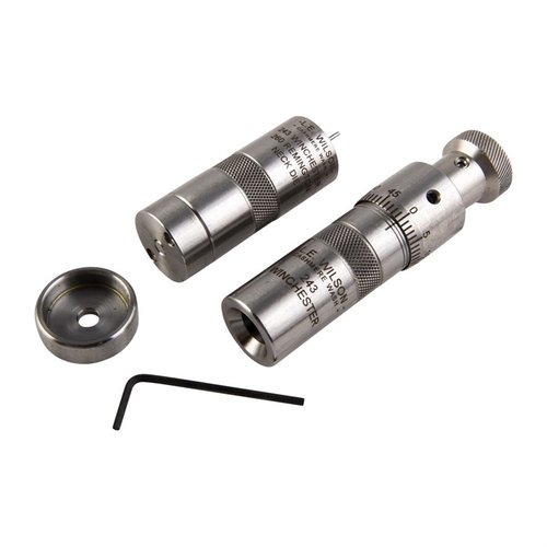 L.E. Wilsonin Bushing Neck Die Kit tarjoaa tarkkaa kaulan uudelleensuunnittelua vaihdettavilla bushingeilla ja mikrometrikorkeudella varustetun istutuskuulan.
