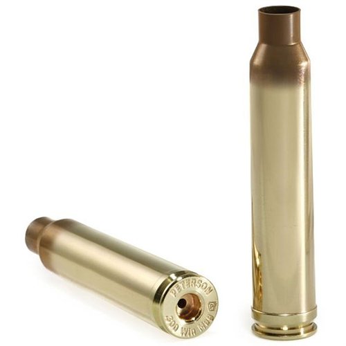 300 Winchester Magnum -laadukas messinki, joka on valmistettu uudelleenkuumennettuna ja puhdistettuna, pakattu 50 kappaleen muovirasiaan.
