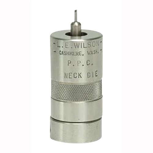 L.E. WILSONin STAINLESS NECK SIZING DIES mahdollistaa tarkemman kaulan muotoilun, parantaa keskeisyyttä ja pidentää messingin käyttöikää ilman perinteistä laajentajaa.