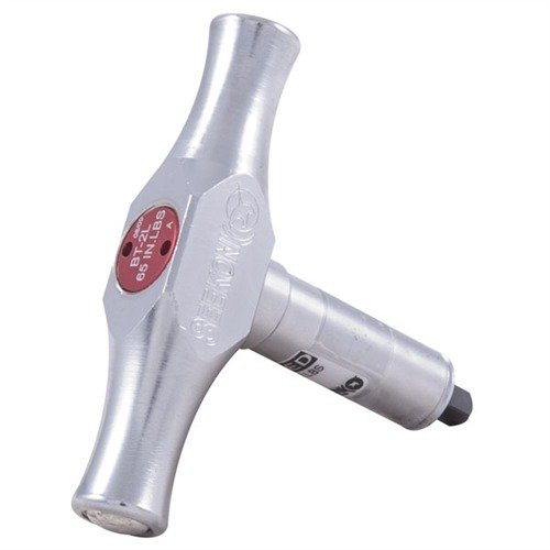 SEEKONK 1/4" DRIVE TORQUE HANDLE takaa tarkkuuden ja johdonmukaisuuden kiinnittämällä laukaisimen suojuksen ruuvit oikeaan 65 in/lb vääntömomenttiin.