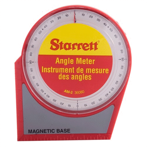 STARRETT ANGLE METER on kestävä ja tarkka mittalaite, joka mahdollistaa kulmien tarkan mittaamisen 0-90 astetta ja sisältää magneettipohjan hands-free käyttöön.