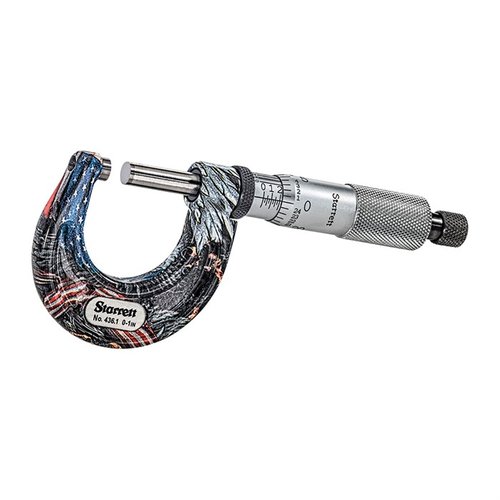 Starrett American Pride Micrometrillä saat tarkat mittaukset 0.0001 tuuman tarkkuudella, kestävä rakenne ja selkeät asteikot tekevät siitä erinomaisen työkalun aseiden valmistukseen.