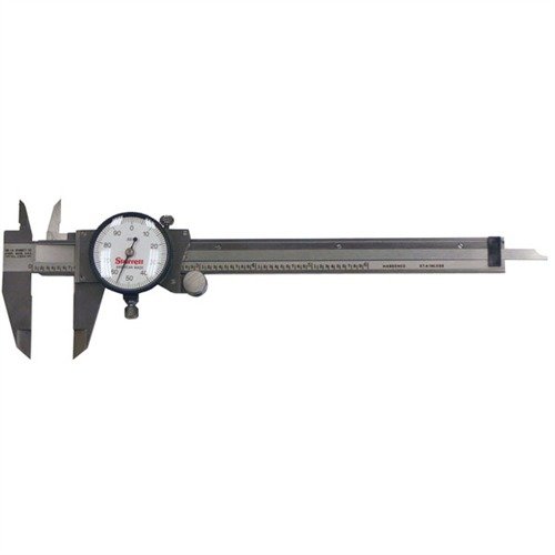 Starrett 120-sarjan dial-caliper on tarkka, kestävä ja helppokäyttöinen mittatyökalu, joka tarjoaa 0-6" mittausalueen ja .001" graduoinnin.