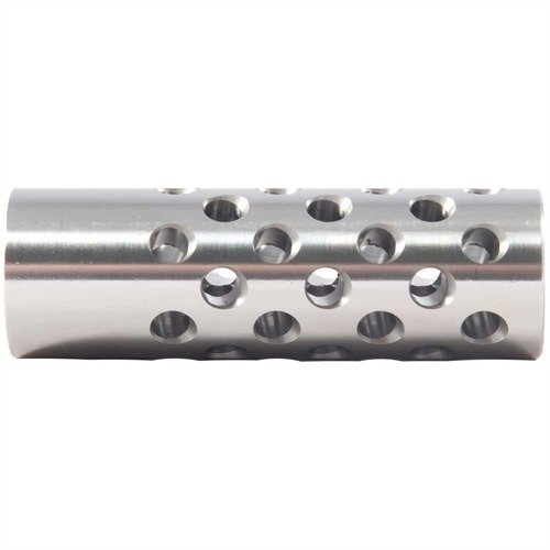 #3 MUZZLE BRAKE 22 CALIBER vähentää felt recoilia ja nostetta, 42 porttia maksimoivat hallinnan. Vaatii gunsmithingia, halkaisija .220".