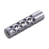 #3 MUZZLE BRAKE 22 CALIBER vähentää rekyyliä ja nousua, 42 porttia maksimoivat hallinnan. Tarvitsee aseistustaitoja, sopii jopa .44 kaliiperille.