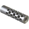 Moniporttinen #2 Muzzle Brake 22 kaliberille vähentää rekyyliä ja nostetta, sisältää 42 porttia ja vaatii asehuoltoa. Sopii jopa .44 kaliberin luodeille.