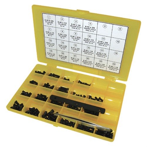 MASTER GUNSMITH SCREW KIT-202 sisältää 20 eri kokoa premium 6-Lobe tyyppisiä ruuveja, jotka tarjoavat luotettavan ja liukumattoman vaihtoehdon.
