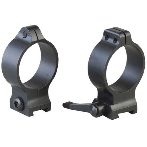 QUICK DETACH SCOPE RINGS, 30MM LOW MATTE BLUE RINGS tarjoavat nopean ja helpon kiinnityksen QD-leversien avulla, sekä mahdollisuuden kiinteään asennukseen.