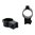 TALLEY 1" HIGH (0.60") 11MM CZ RINGS, BLACK