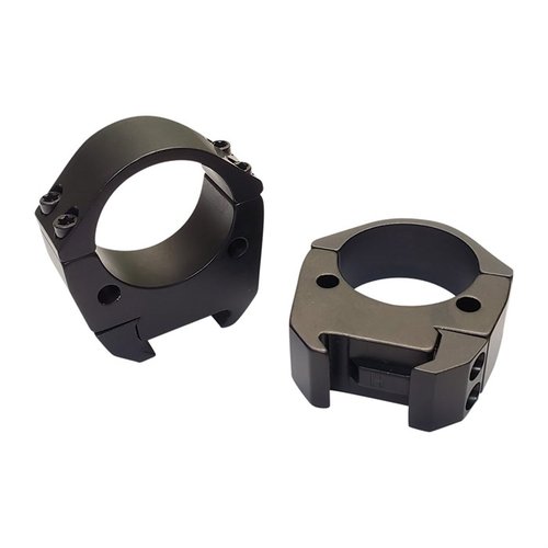 Talley Modern Sporting Scope Rings tarjoavat tyylikkään ratkaisun Picatinny-raudalle, valmistettu lentokonesertifioidusta alumiinista mustalla anodisoidulla pinnalla.