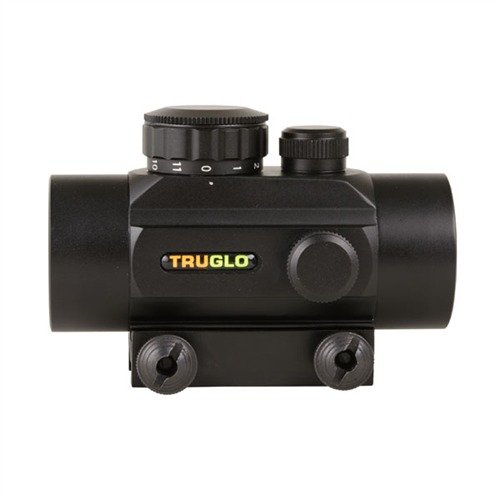 TRUGLO 30mm RED DOT SIGHT tarjoaa rajattoman silmäetäisyyden, laajan näkökentän ja kestävä rakenteen, mikä tekee siitä erinomaisen valinnan urheilu- ja metsästyskäyttöön.