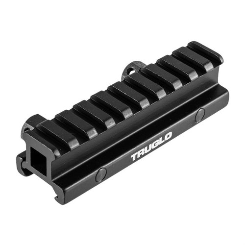 TruGlo ¾” Picatinny riser mount on helppo asentaa ilman muutoksia, se nostaa optiikan korkeutta ¾” ja soveltuu erinomaisesti Flattop AR-15:lle.