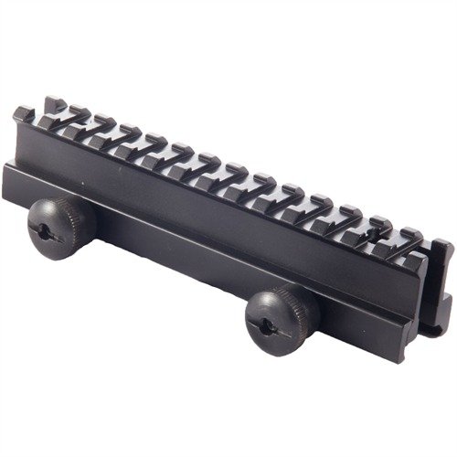 Weaver AR-15/M16 Single Rail Mount - kevyt ja kestävä alumiinirakenne, lisää kiinnitysmahdollisuuksia ilman aseiden muokkausta, yhteensopiva Picatinny- ja Weaver-tarvikkeiden kanssa.