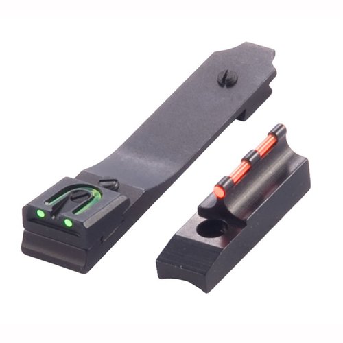 MARLIN 60 FIRE SIGHT SET tarjoaa tarkat Dovetail-suojat, joissa vihreä kuituoptinen takasuoja ja punainen etupiste, säädettävissä tuulen ja korkeuden mukaan.