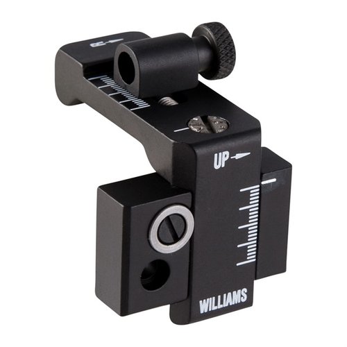 FP-94/36 FOOLPROOF RECEIVER REAR SIGHT tarjoaa tarkat sisäiset mikrometriset säädöt, ei esteitä näkökentässä ja painaa vain 1½ oz. Sopii teollisesti porattuihin kivääreihin.