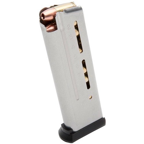 Wilson Combatin 1911 10-ROUND ELITE TACTICAL MAGAZINE tarjoaa luotettavan toiminnan, erinomaisen syöttökyvyn ja helpon lataamisen 9mm 1911 -pistooleissa.