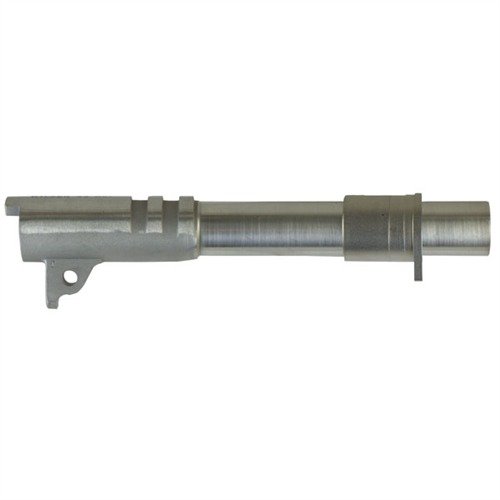 Wilson Combatin 1911 DROP-IN BARREL & BUSHING tarjoaa tarkkuutta, ruostumatonta terästä ja mukana asennusohjeet. Suositellaan ammattimaiselle asennukselle.