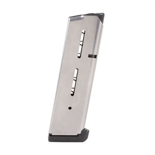 .45 ACP 7RD 1911FS - Kestävä 17-7 ruostumaton teräs, itsevoitelevat seuraajat, luotettava syöttö ja helppo puhdistus tekevät tästä täydellisen kilpailu- ja puolustuskäyttöön.