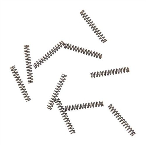 WOLFF 1911 Plunger Tube Spring 10-pak poistaa slide stop- ja thumb safety -ongelmat rikkoutuneen plunger tube springin vuoksi. Yhteensopiva useiden Colt 1911 -mallien kanssa.